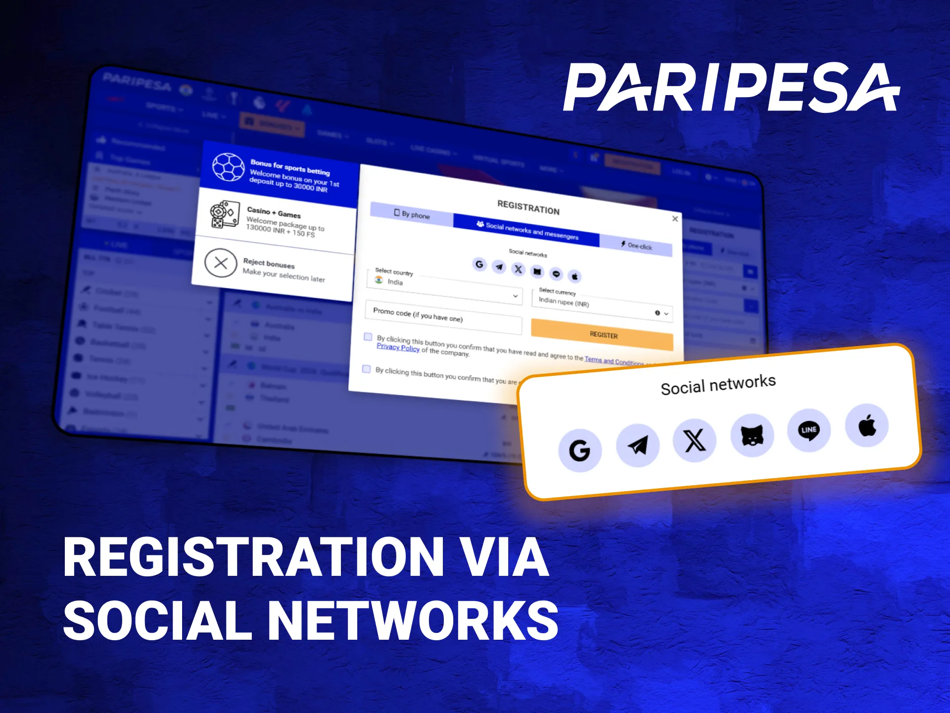 Signing up for PariPesa through social media.