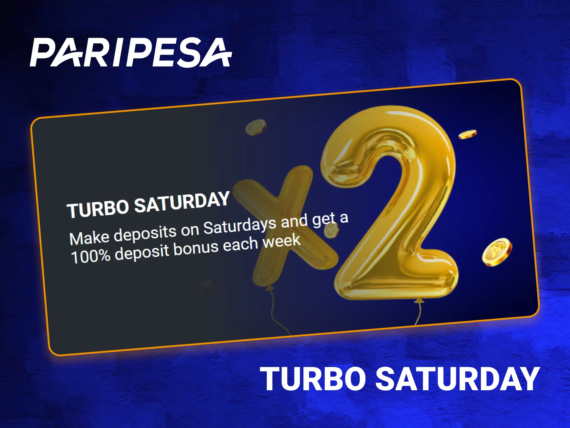 Claim your Turbo Saturday bonus on PariPesa.